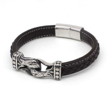 China Manufacturer Leather Bracelet With Cross For Men